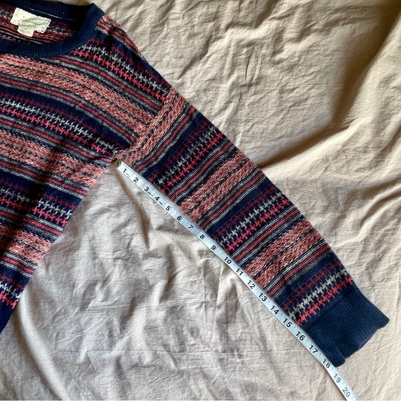 Urban Outfitters Coincidence & Chance Fair Isle Cotton Blend Knit Sweater Size M - Picture 7 of 8